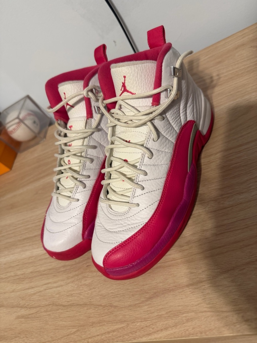 Jordan Women’s White & Pink High-Top Sneakers
